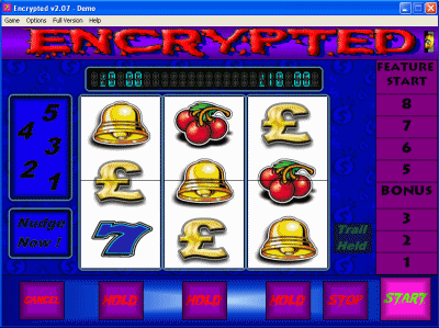 Fruit Machine bottom glass.